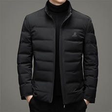 中年羽绒服男冬季宽松立领羽绒服爸爸冬装保暖外套MYYL-177-P180，男装羽绒服，电商B212（原钱塘6029）