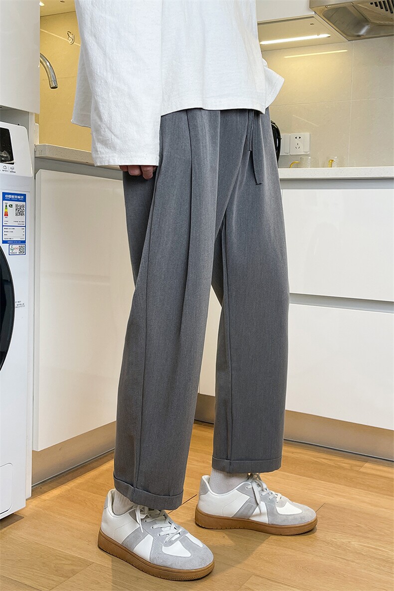 休闲宽松裤子简约小西裤韩版男裤K07P50,男装西裤,电商A070