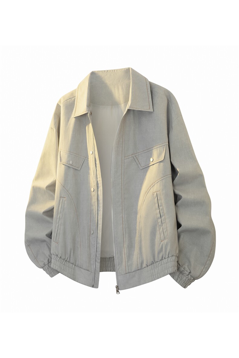 美式重磅高品质夹克假两件开衫外套SY8815特P81控168大码4-8XL+5,男装夹克,星座610B-1