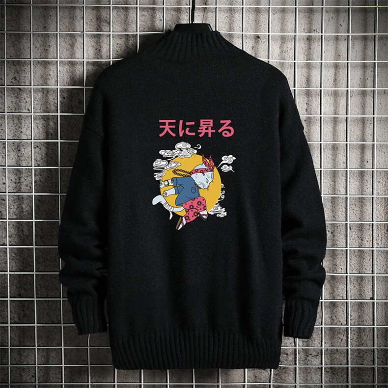 M18012-P45 加绒款-P65半高领毛衣男士大码针织衫男毛线衣男线衫图片