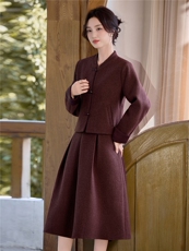 9752时尚复古气质套裙，女装套装/套裙，罗得堡