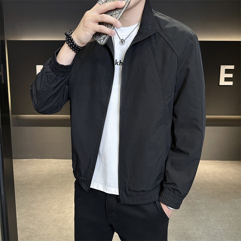 秋装外套行政上衣潮牌痞帅休闲立领工装夹克JK9213P90控138,男装夹克,星座914
