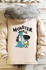 MM48074-P130冬季大毛领衣男士大码加厚袄男服砖墙，男装棉衣，电商A040A