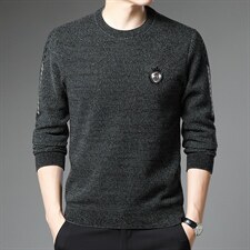冬季新款男长袖时尚上衣中青年男装圆领加绒卫衣XX21904-P110,男装卫衣,电商B212（原钱塘6029）