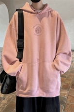 量大优可提供视频麂皮绒卫衣连帽HD019-1-LPWY4225-P40，男装卫衣，电商019-1