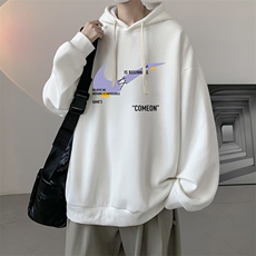 连帽卫衣男大码运动服帽衫外套WY2259-P35加绒款-P40，男装卫衣，电商A040