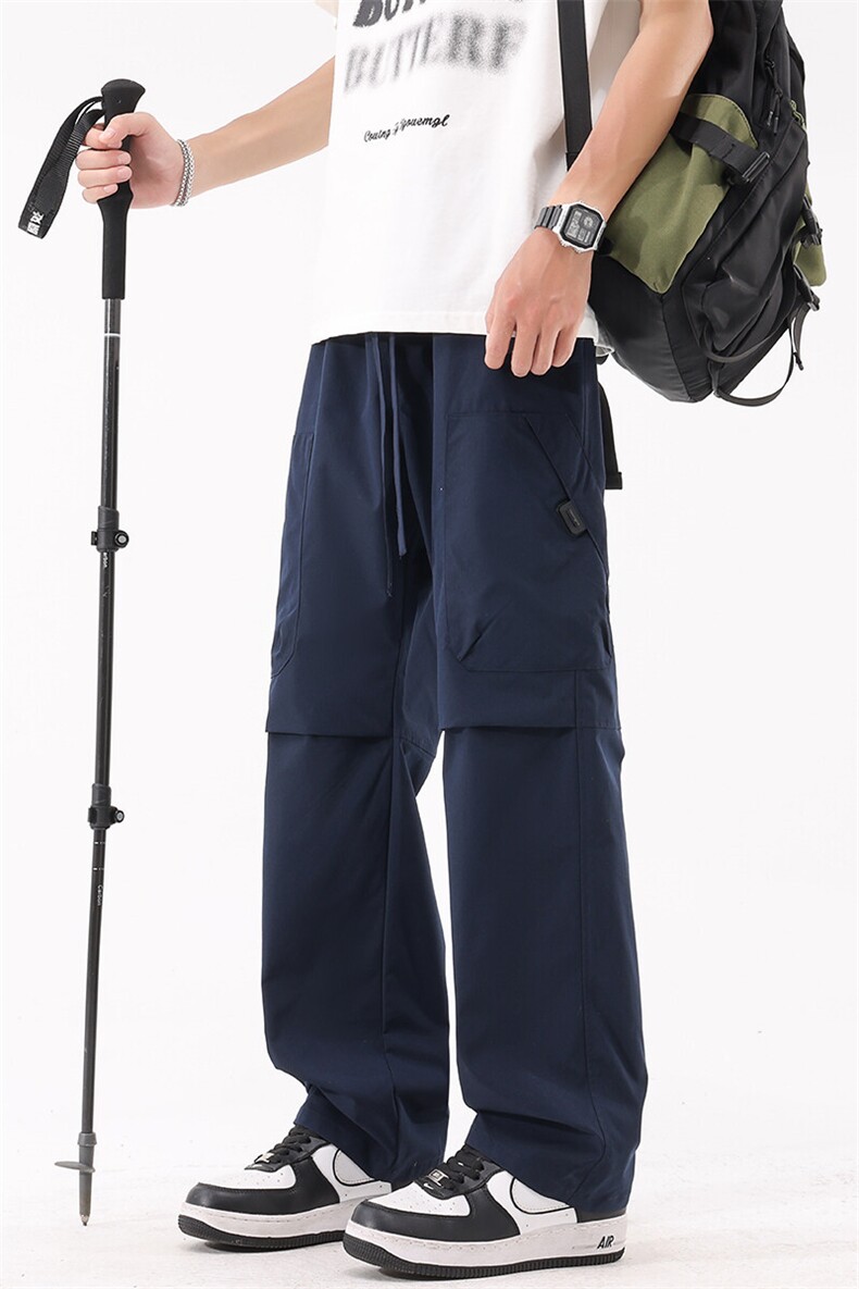 抖音品质裤子户外伞兵裤男春秋季新款显高A146-GY262特p25量大优,男装牛仔裤,HDA146