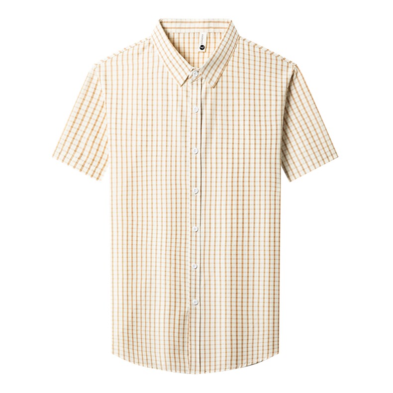 YL6111春夏男士新款短袖衬衫青年修身翻领衬衣休闲打底衫,男装T恤,电商B360