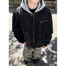 夹克男春季宽松百搭工装外套痞帅底特律pu机车上衣服JK54，男装夹克，星座1116A（原606A-3）