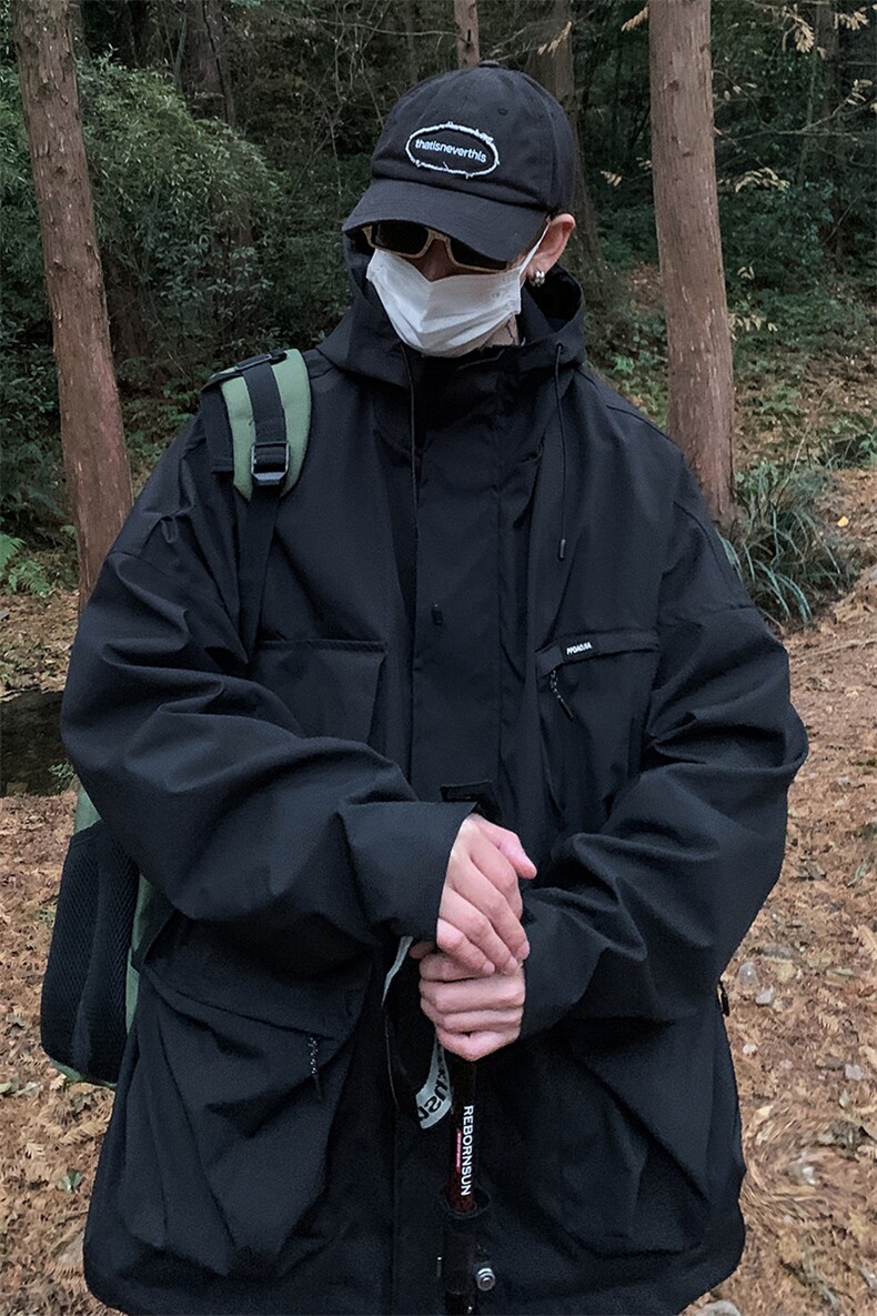 2025秋款连帽防泼水机能冲锋衣cityboy工装夹克外套男士J29-P110,男装夹克,电商A001