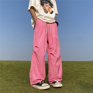 抖音得物春夏薄款速干裤多巴胺宽松阔腿裤休闲裤子男裤K288-特P32图片