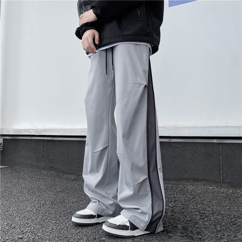 秋季新款机能户外拉链设计防水宽松冲锋裤B315-K24332-特p35控68,男装休闲裤,电商B315