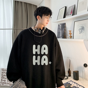 假两件毛衣男大码加绒针织衫男毛线衣M80346-P55 加绒P70图片