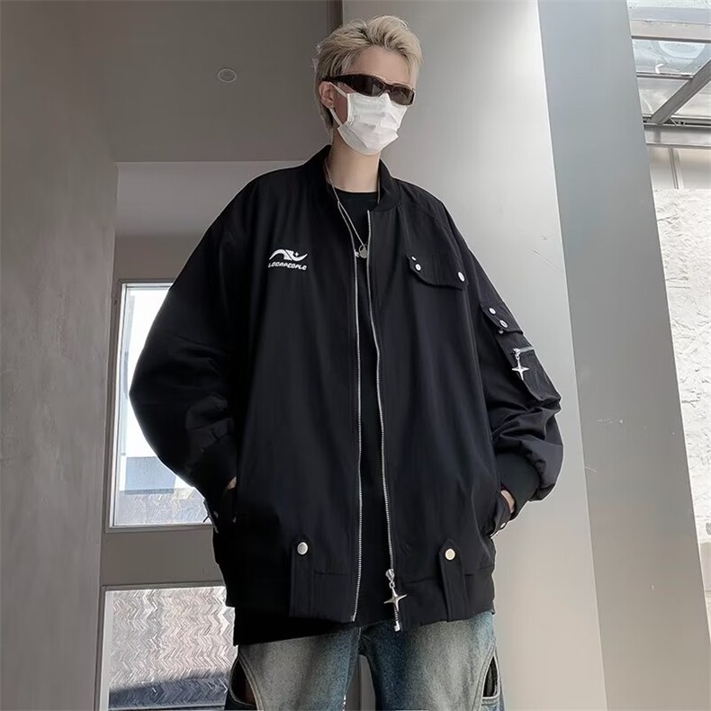 美式复古飞行员夹克男女宽松潮牌痞帅工装WT58-P65,男装夹克,星座1109-3