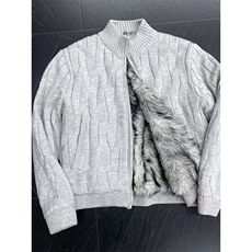 绞花加绒开衫毛衣男款秋冬慵懒针织夹克美式座山雕外套NB276P125，男装针织衫/毛衣，电商D256-1(原A064-1)
