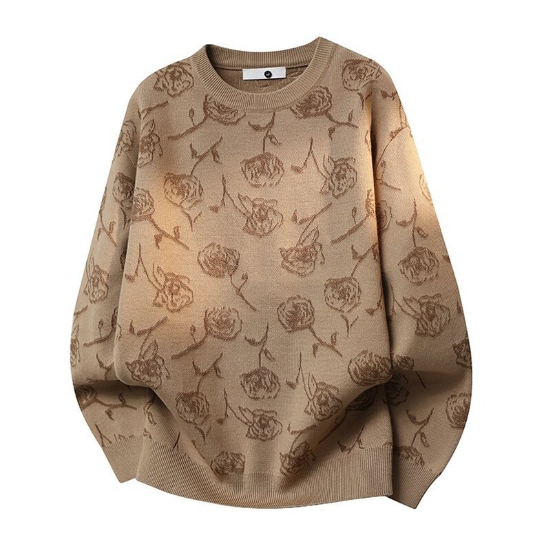 8830-P652025年秋冬新款休闲毛衣男士时尚长袖宽松针织衫上衣，男装针织衫/毛衣，电商A113