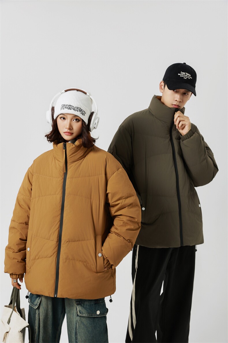 特大码冬潮流胖子立领保暖加肥加大情侣90羽绒服A436-2362-P205,男装羽绒服,电商A436