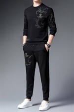 CA9811钱塘2020-2春秋新款百搭帅气中青年男士长袖套装P152，男装休闲套装，钱塘207-2
