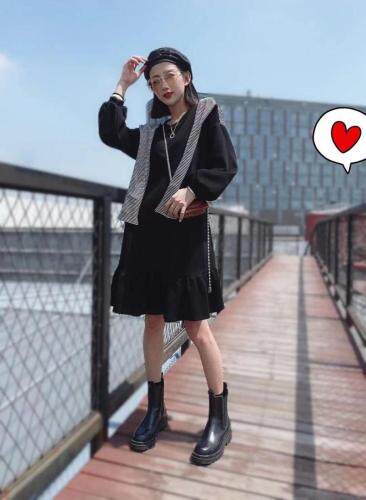 披肩连衣裙,女装连衣裙,依多坊