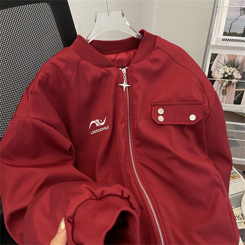 美式高街休闲飞行员夹克棉衣潮流外套棉服M0655-P80,男装棉衣,星座308B-1