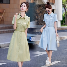 2025年夏季时尚潮流新款连衣裙，女装连衣裙，红依一坊