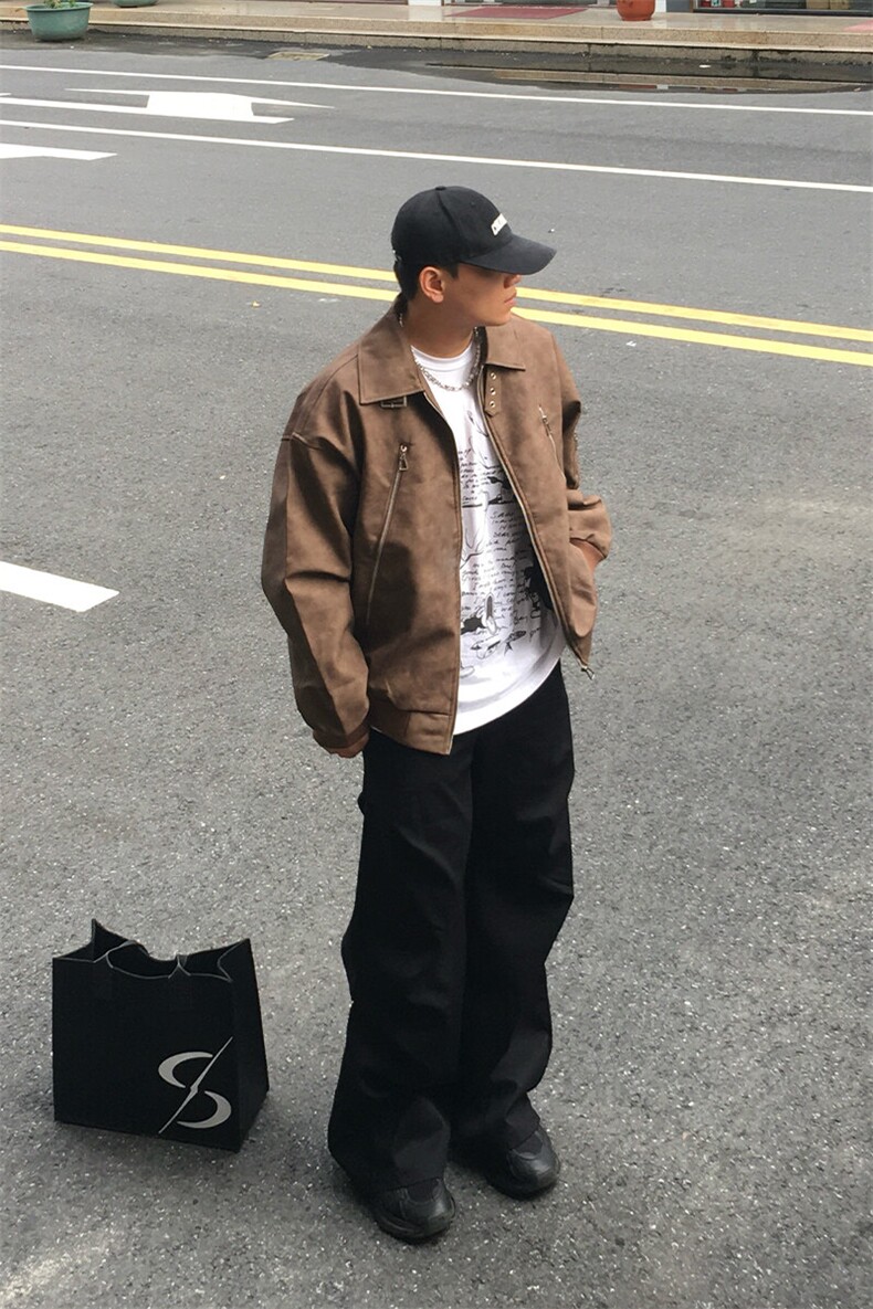 特P90无差价新款百搭春秋时尚夹克外套-HJ5703男模外景,男装夹克,电商A003