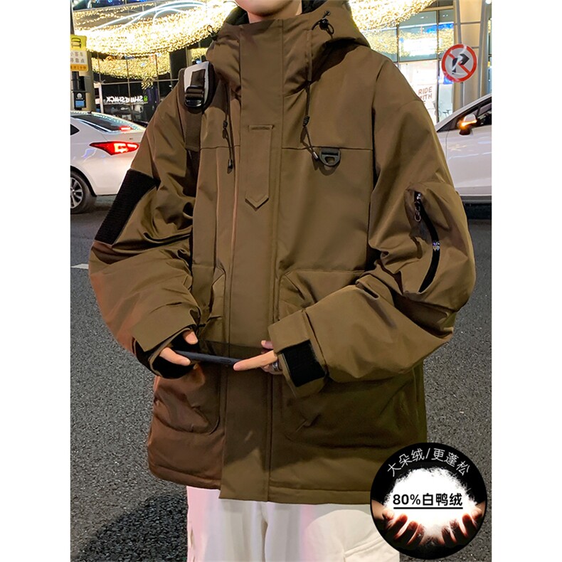 新标80重磅工装羽绒服保暖潮外套冲锋衣A436-973-P225控价298,男装羽绒服,电商A436
