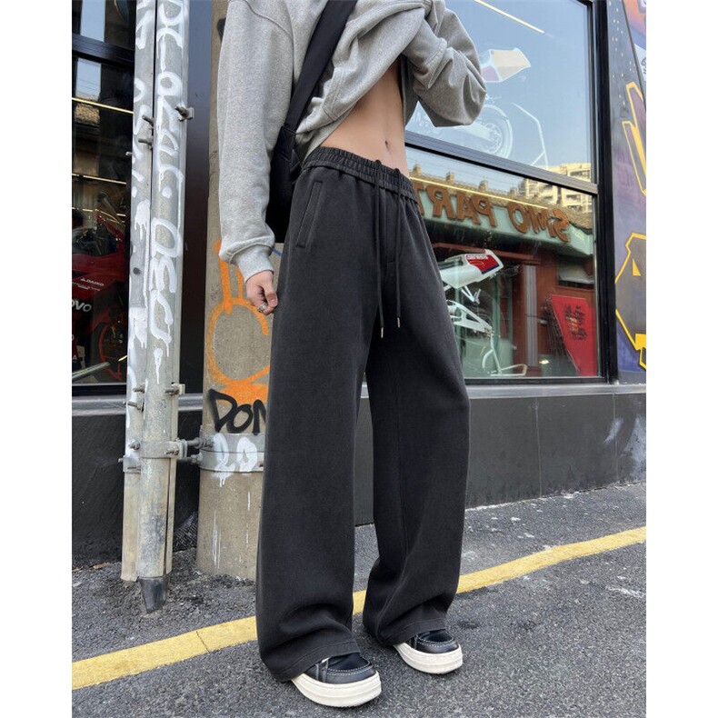 2025春季新款潮流水洗复古宽松休闲卫裤B315-K25676-特p42控78,男装休闲裤,电商B315
