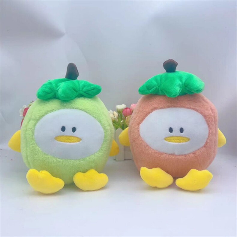 柿子鸭，汇鑫毛绒玩具