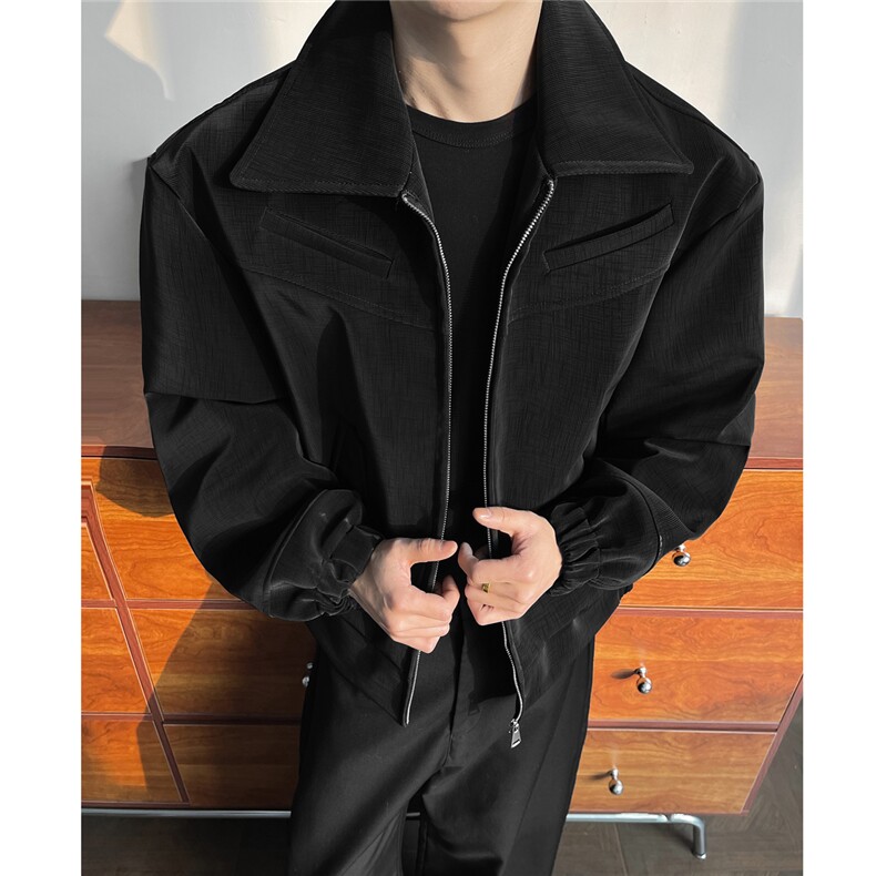 早春新款正肩皮衣夹克外套JK965-特批85控158，男装夹克，电商A072