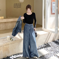 大量主推~秋季新款百搭气质牛仔套装2B237-6075-P175-K248，女装套装/套裙，2B237