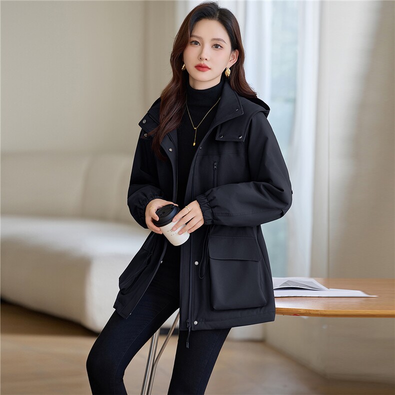 现货加绒派克服女,女装派克服,韩派