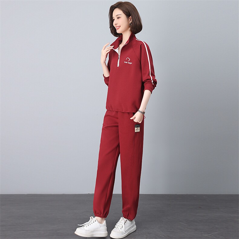 2025年春季时尚休闲刺绣条纹时髦套装,女装套装/套裙,依恋蒂丝