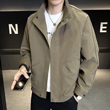 店主风新款夹克外套男春秋休闲百搭时尚立领男士夹克N818-P72，男装夹克，星座310B-3