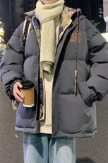 冬季潮风假两件外套男新款美式棉衣XZ102B-1-M9903P125，男装棉衣，星座102B-1