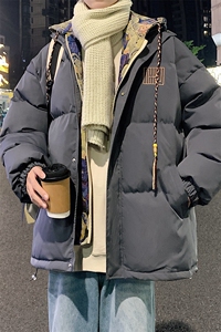 冬季潮风假两件外套男新款美式棉衣XZ102B-1-M9903P125图片