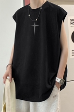 量大优可提供视频2024夏季美式麂皮绒背心D223A-BP2407-P18，男装背心/马甲，电商019-1