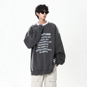 秋季现货套头宽松卫衣男圆领长袖打底衫DSA157B-W6485-特P38图片