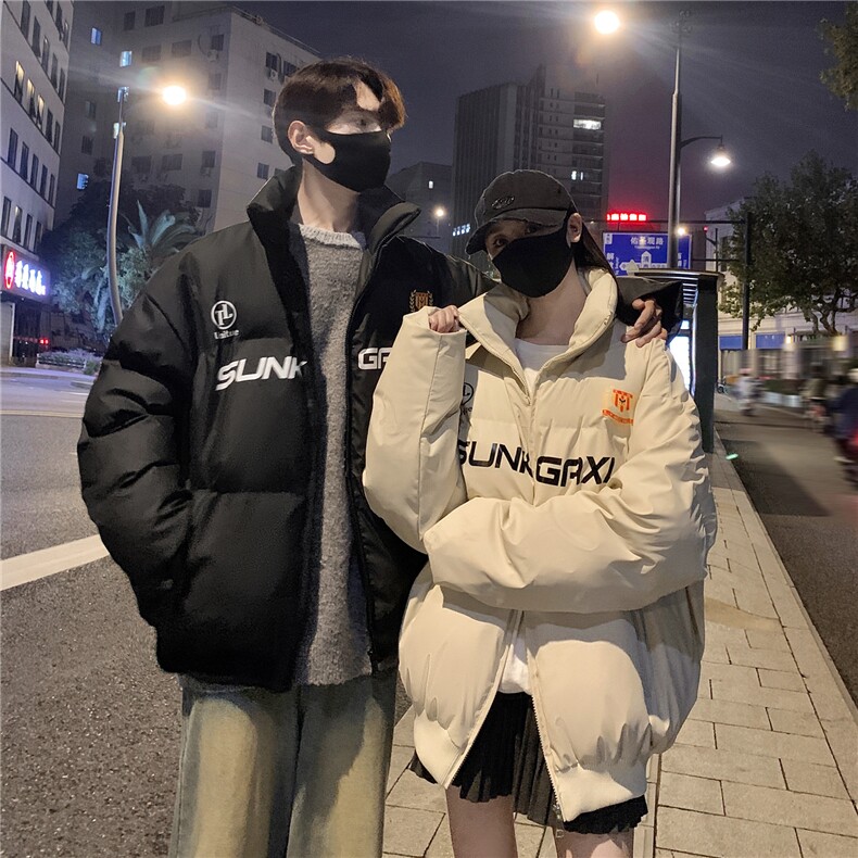 情侣装冬装大领子pu软皮棉服棉衣休闲加厚外套男女G1109P128,男装棉衣,电商A339