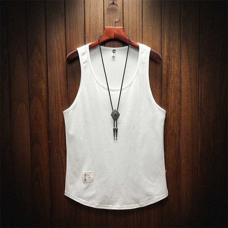 简约纯色运动无袖背心男宽松街头风百搭薄款T恤上衣B764-特价P18，男装背心/马甲，电商A007