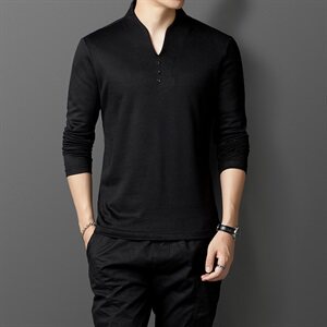 M0099  2021春秋季新款长袖T恤衫男打底羊毛衫薄款图片