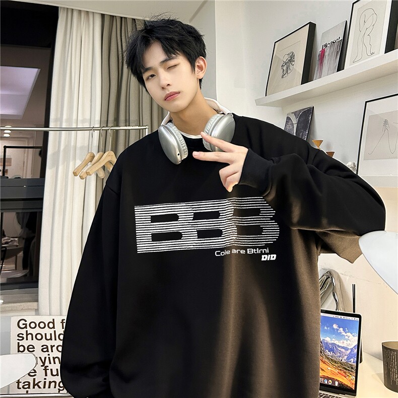 秋季大码圆领卫衣套头外套男,男装卫衣,星座610B-1
