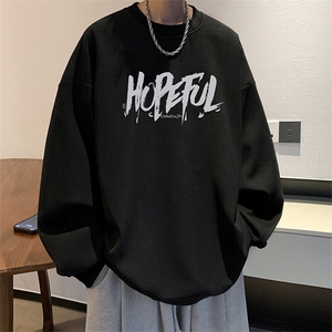 5XL华夫格卫衣男大码胖子圆领长袖t恤 HW76425-P30图片