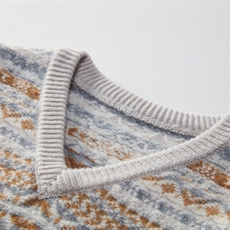 2025新款儿童费尔岛羊绒马甲，童装马夹/背心，江帆羊绒