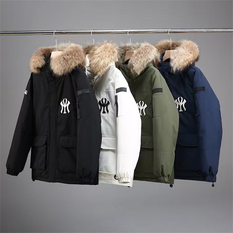 NY短款羽绒服男女秋冬加厚防寒保暖外套 团服 外贸 1022P115图片