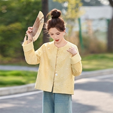 【现货！！！！】新中式绣花亮片高端短款外套！，女装短外套，素月