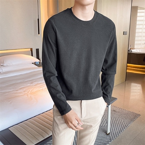 秋冬男生德绒打底衫圆领保暖T恤上衣 T618-P35图片