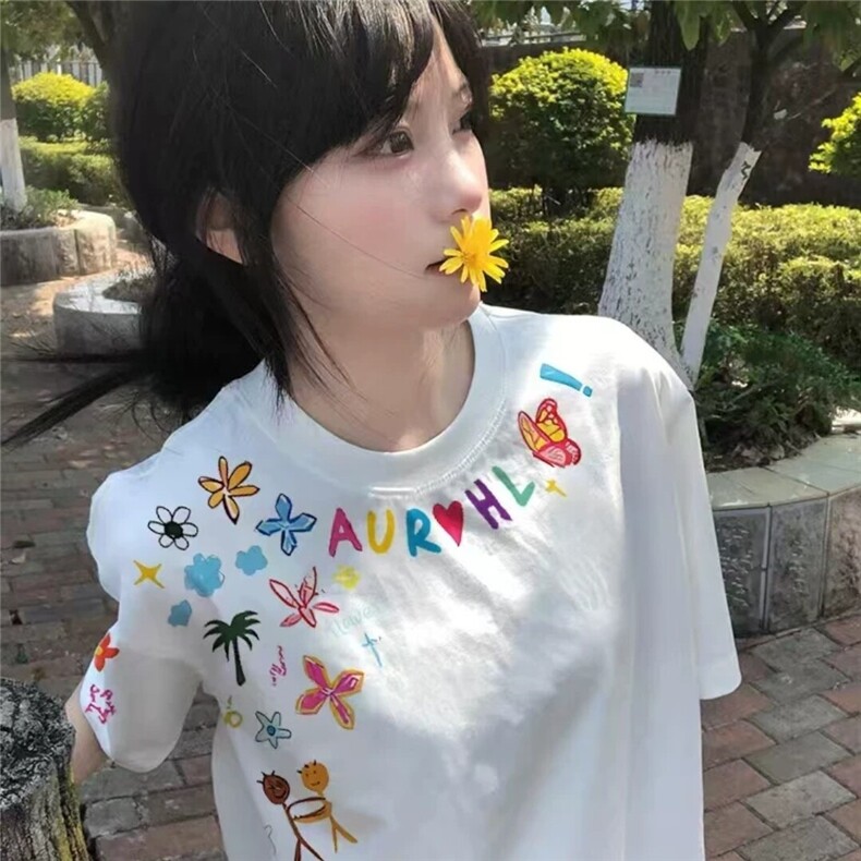 印花短袖T恤夏季潮流T恤衫纯棉310A-4-T102-特批20,男装T恤,星座310A-4
