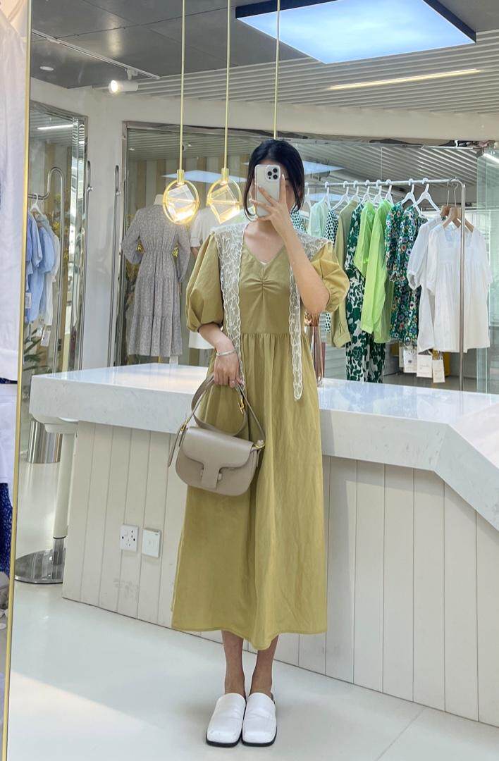 2022年百搭时尚披肩连衣裙，女装连衣裙，QIANCHEN 谦晨