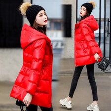 2020冬季新款简约舒适气质时尚连帽棉衣，女装棉衣/棉服，依如秀(原杭风阁)